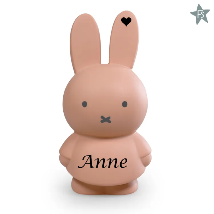 Fashion Atelier Pierre Spaarpot met naam poeder rose Spaarpot Met Naam | Kraamcadeau Meisje