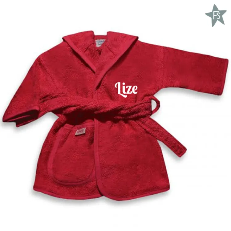 Online Badjas fuchsia 1-2 jaar ( met naam ) Baby Badjas Met Naam | Kraamcadeau Meisje