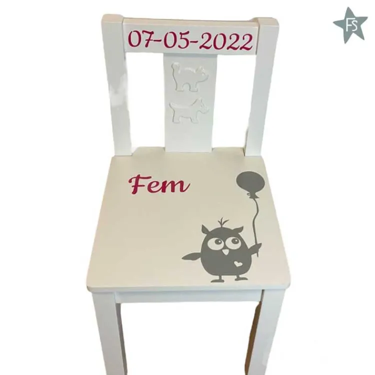 geboortestoeltje_met_naam_3-3.webp New geboortestoeltje met naam en uil met ballon Geboortestoeltje Met Naam | Kraamcadeau Meisje