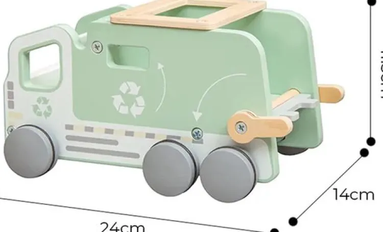 houten__vuilniswagen__rec_2.webp Discount Houten - Vuilniswagen - Recycling Truck - vormenauto ( met naam ) Houten Speelgoed Met Naam | Cadeaus 10 Tot 25 Euro