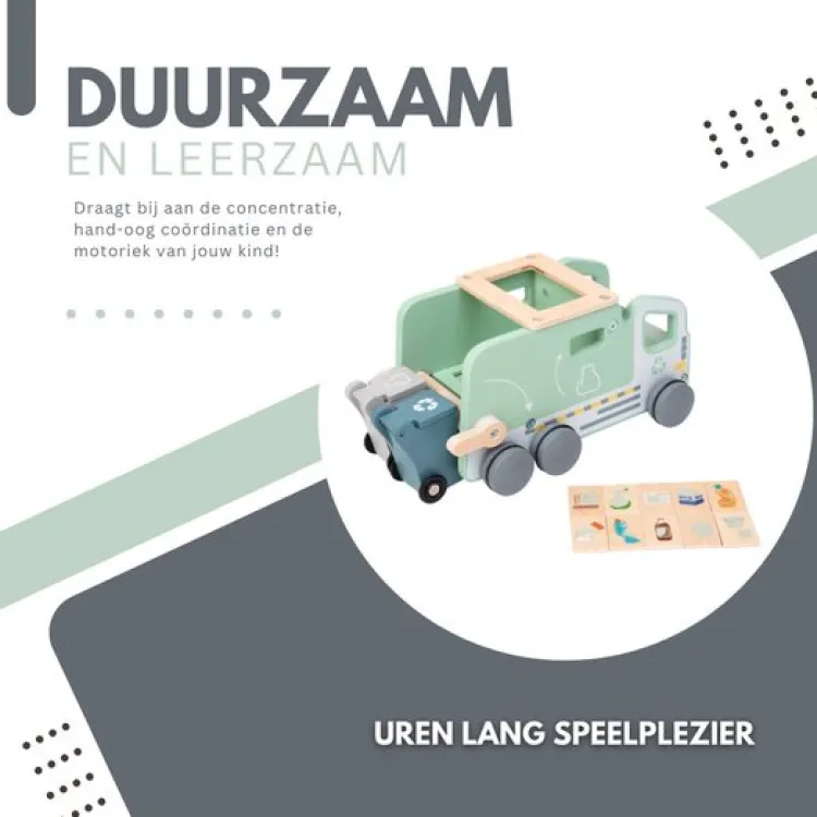 houten__vuilniswagen__rec_6.webp Discount Houten - Vuilniswagen - Recycling Truck - vormenauto ( met naam ) Houten Speelgoed Met Naam | Cadeaus 10 Tot 25 Euro