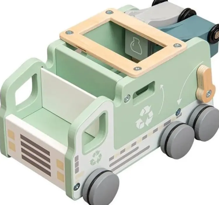 houten__vuilniswagen__rec_7.webp Discount Houten - Vuilniswagen - Recycling Truck - vormenauto ( met naam ) Houten Speelgoed Met Naam | Cadeaus 10 Tot 25 Euro