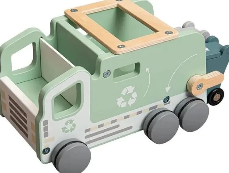 houten__vuilniswagen__rec_8.webp Discount Houten - Vuilniswagen - Recycling Truck - vormenauto ( met naam ) Houten Speelgoed Met Naam | Cadeaus 10 Tot 25 Euro