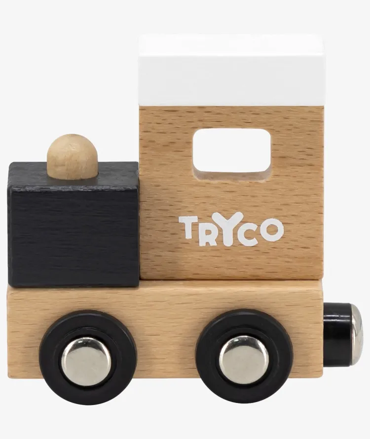 Fashion Houten Lettertrein "Locomotief" Houten Treinen Met Naam | Houten Speelgoed Met Naam