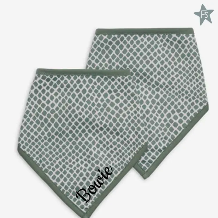 Best Slab Bandana Snake - Ash Green ( met naam ) Cadeaus Tot 10 Euro | Kraamcadeau Jongen