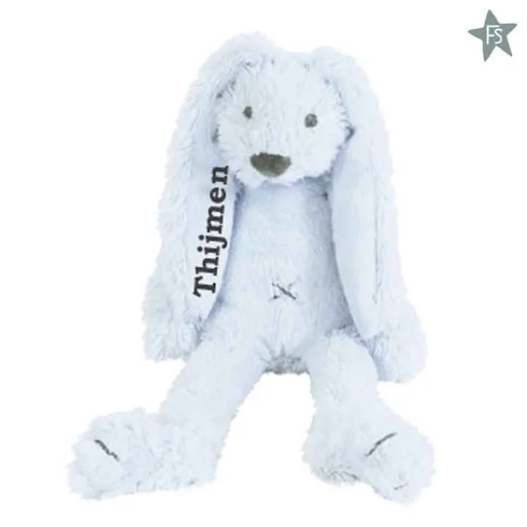 Discount Knuffel konijn met naam | Rabbit Richie Blue Knuffels Met Naam | Kraamcadeau Jongen