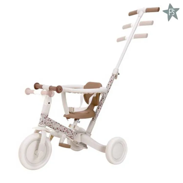 Sale 4 in 1 Driewieler Off White Little Dutch Fairy Garden | Loopfiets Met Naam