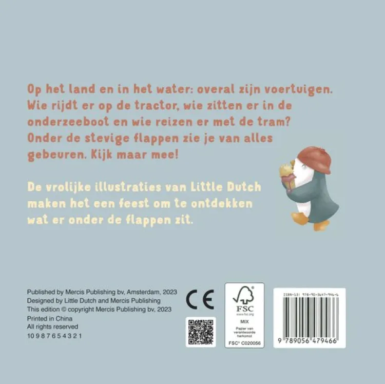 little_dutch__mijn_flapje_3.webp Clearance - Mijn flapjesboek - Voertuigen Little Dutch Boekjes | Kraamcadeau Jongen