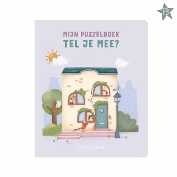 Online - Mijn puzzelboek - Tel je mee? Little Dutch Boekjes | Kraamcadeau Meisje