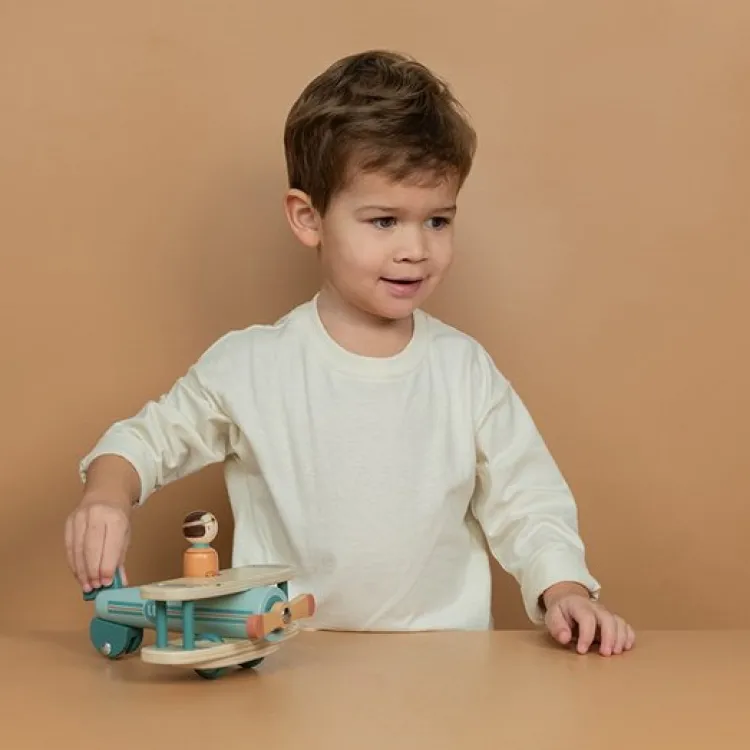 little_dutch__vliegtuig_f_3.webp Fashion - Vliegtuig FSC (met naam) Little Dutch Houten Speelgoed Met Naam | Kraamcadeau Meisje