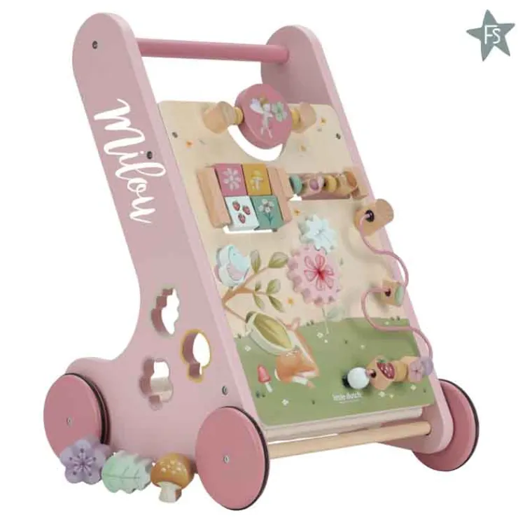 Discount Activiteiten loopwagen - Fairy Garden ( met naam ) Little Dutch Fairy Garden | Little Dutch Houten Speelgoed Met Naam
