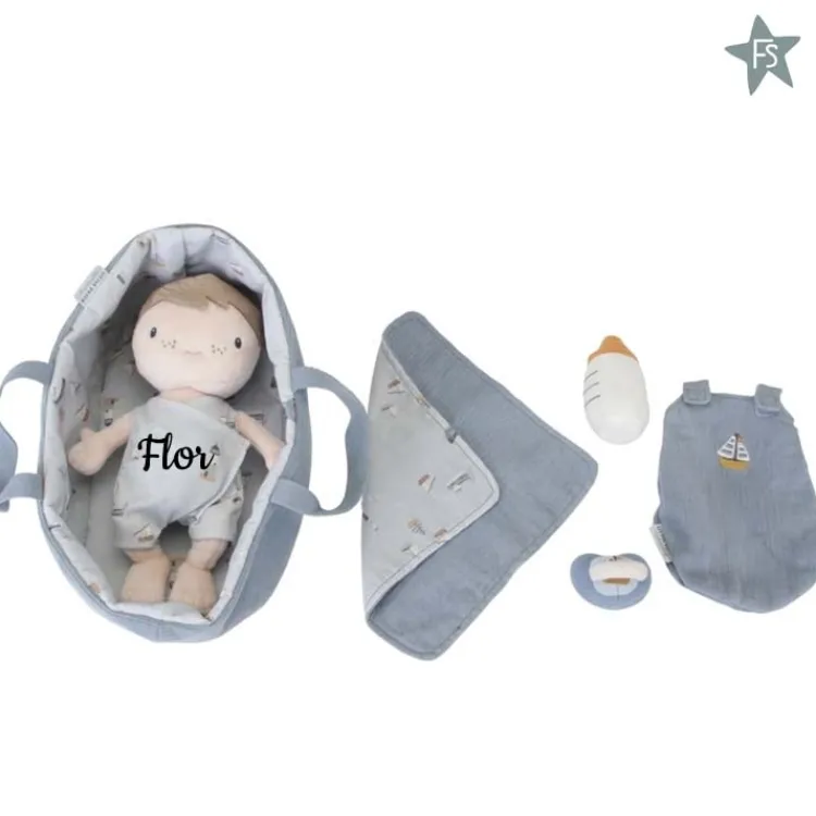 Sale Babypop Jim new ( evt met naam) Little Dutch Poppen | Kraamcadeau Meisje