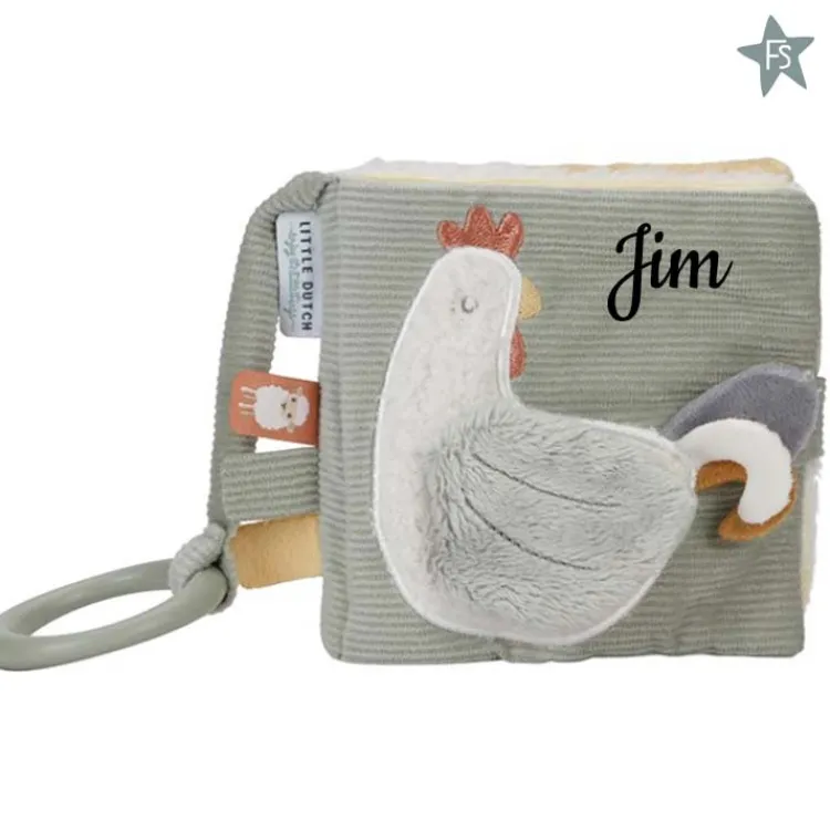 Online Buggyboekje Little Farm (met naam) Little Dutch Little Farm | Kraamcadeau Meisje