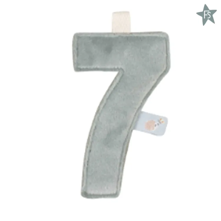 New cijfer 7 Little Dutch Letter Slinger | Kraamcadeau Meisje