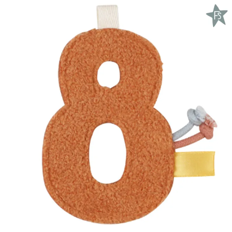 Sale cijfer 8 Little Dutch Letter Slinger | Kraamcadeau Meisje