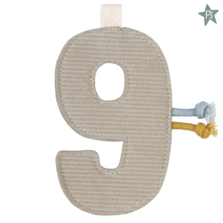 Discount cijfer 9 Little Dutch Letter Slinger | Kraamcadeau Meisje