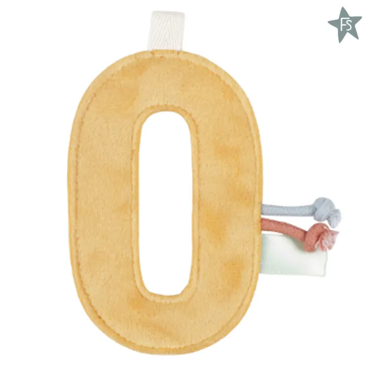 Clearance cijfer 0 Little Dutch Letter Slinger | Kraamcadeau Meisje
