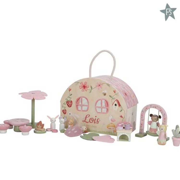Hot Feeënhuisje Fairy Garden FSC ( met naam ) Little Dutch Fairy Garden | Little Dutch Houten Speelgoed Met Naam