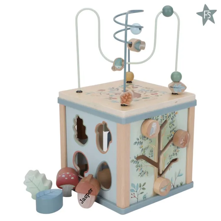 Discount Houten Activiteitenkubus - Forest Friends FSC ( met naam ) Little Dutch Forest Friends Fsc | Little Dutch Houten Speelgoed Met Naam