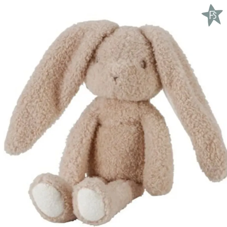 Clearance Knuffel Konijn 32 cm ( met naam ) Little Dutch Newborn Naturals | Kraamcadeau Meisje