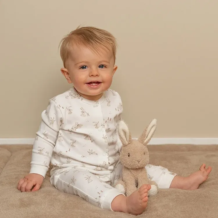Hot Knuffel konijn Baby Bunny 15cm Little Dutch Newborn Naturals | Kraamcadeau Meisje