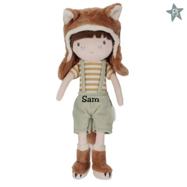 New Knuffelpop Forest Friend Sam ( met naam ) Little Dutch Poppen | Little Dutch Forest Friends Fsc