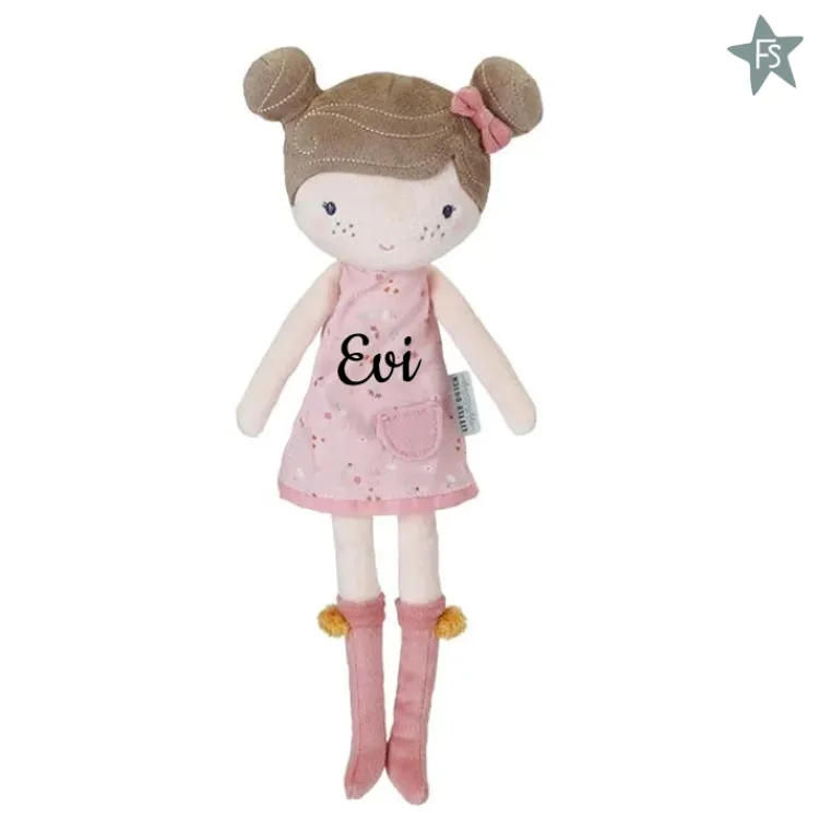 New Knuffelpop Rosa middel ( met naam ) Little Dutch Poppen | Kraamcadeau Meisje