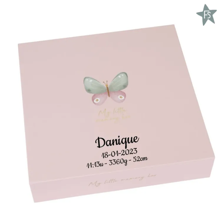 Best Memorybox Flowers& Butterflies met naam Little Dutch Flowers En Butterflies | Kraampakketten