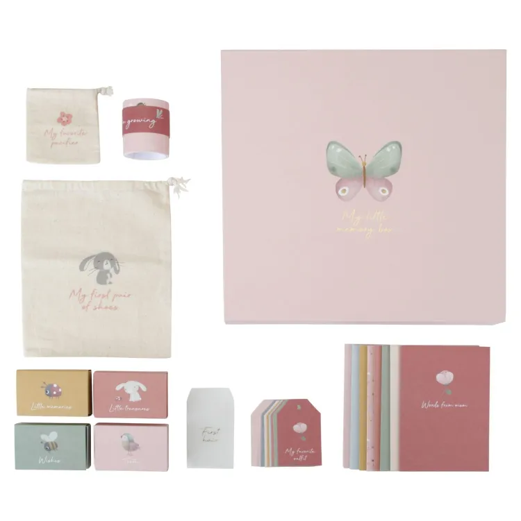Best Memorybox Flowers& Butterflies met naam Little Dutch Flowers En Butterflies | Kraampakketten