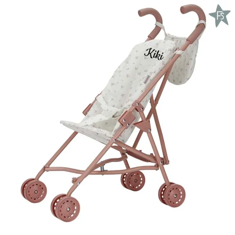 Sale Metalen poppenbuggy ( met naam ) Little Dutch Houten Speelgoed Met Naam | Houten Poppenwagen Met Naam