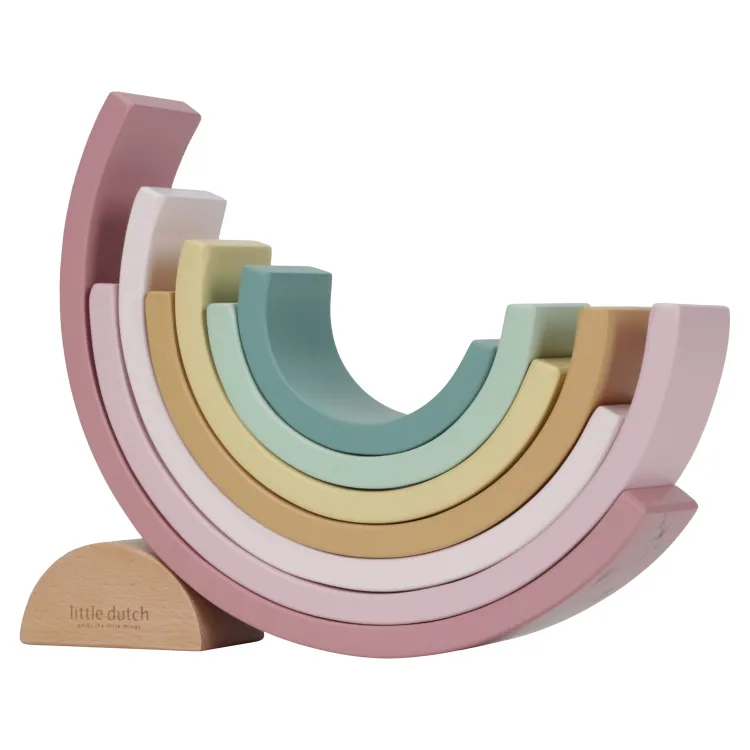 little_dutch_regenboogsta_5.webp Discount Regenboogstapelaar - Fairy Garden ( met naam / datum ) Little Dutch Fairy Garden | Little Dutch Houten Speelgoed Met Naam