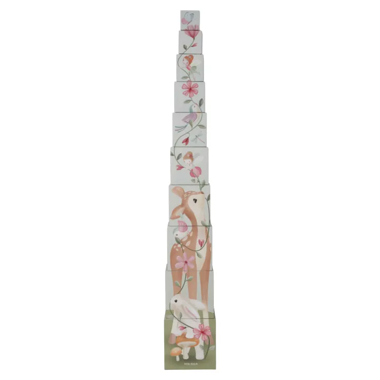 little_dutch_stapelblokke_4.webp Clearance Stapelblokken - Fairy Garden (met naam) Little Dutch Fairy Garden | Kraamcadeau Meisje