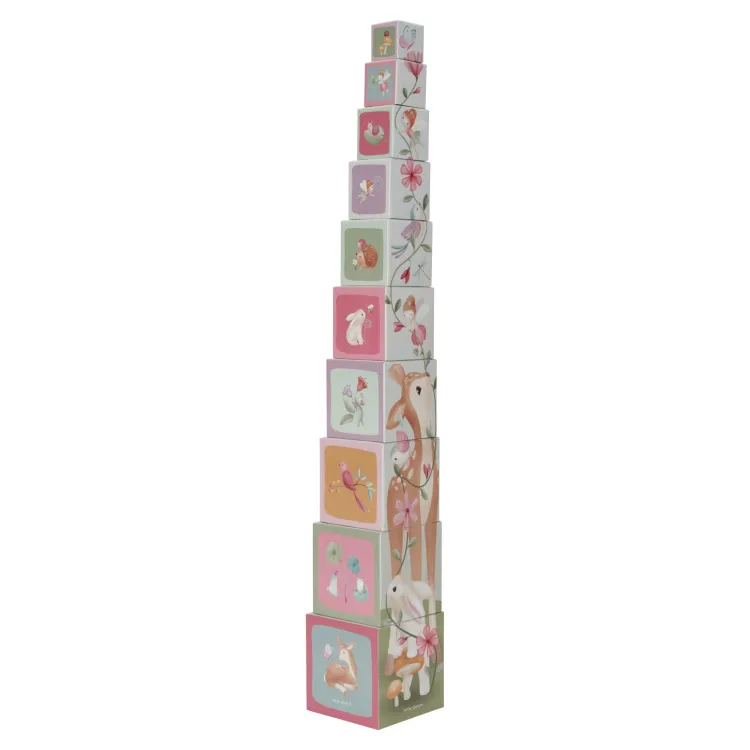 little_dutch_stapelblokke_9.webp Clearance Stapelblokken - Fairy Garden (met naam) Little Dutch Fairy Garden | Kraamcadeau Meisje