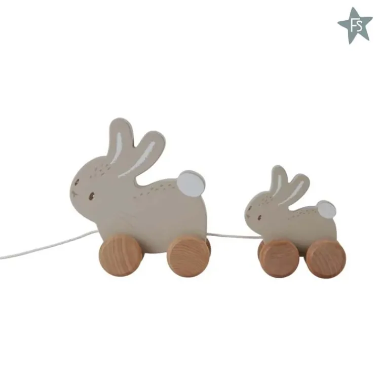 Discount Trekdier konijnen Baby bunny FSC Little Dutch Newborn Naturals | Little Dutch Houten Speelgoed Met Naam