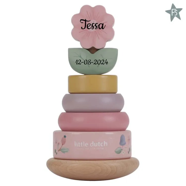 Hot Tuimelstapelaar hout - Fairy Garden FSC ( met naam ) Little Dutch Fairy Garden | Little Dutch Houten Speelgoed Met Naam