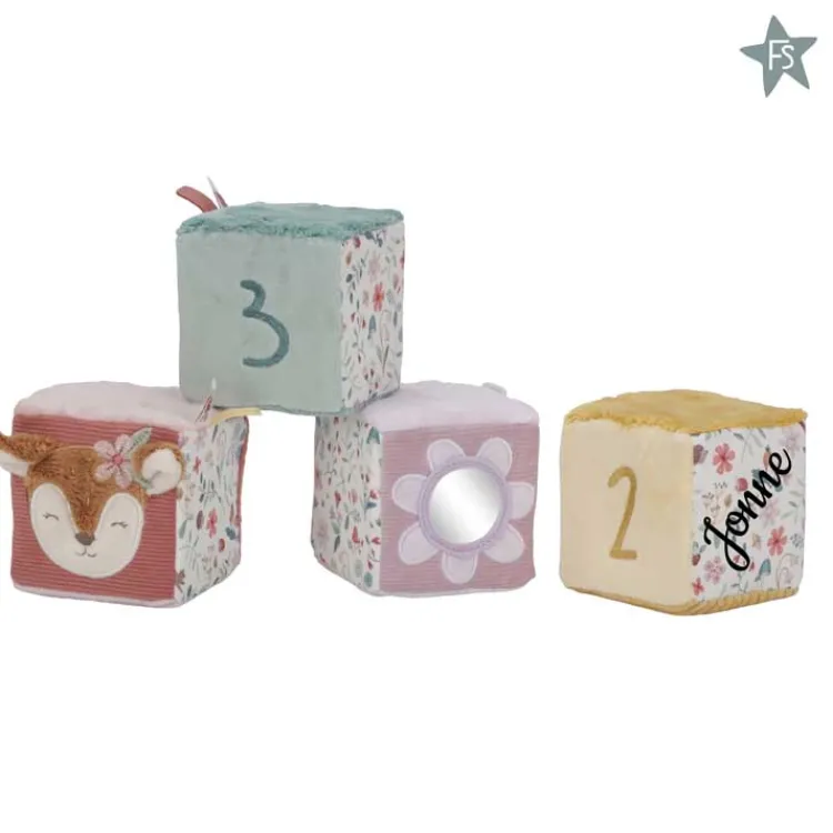 Hot Zachte blokkenset - Fairy Garden ( met naam ) Little Dutch Fairy Garden | Kraamcadeau Meisje