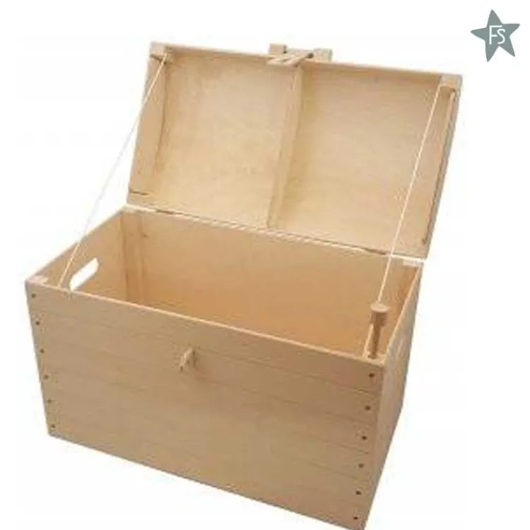 Discount Naturel houten speelgoedkist | schatkist Houten Speelgoed Met Naam | Speelgoedkist Met Naam