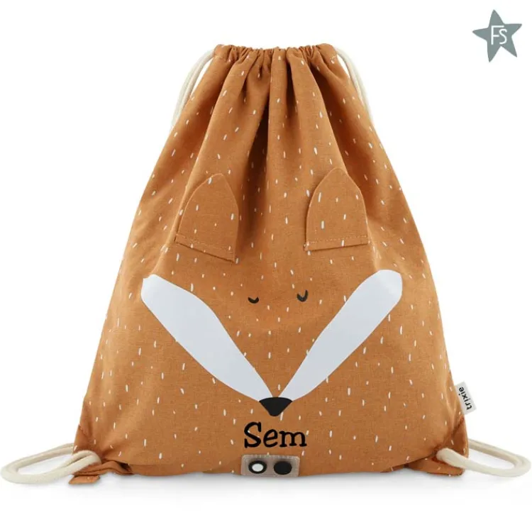 Sale Trixie turnzak / gymtas Mr. fox ( met naam ) Trixie Rugzak Met Naam | Rugzak Met Naam